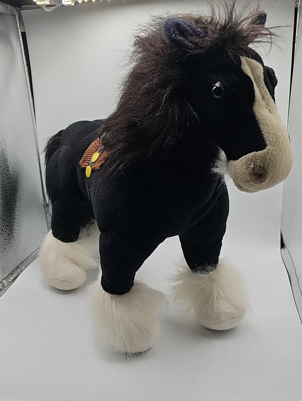 Disney Parks Angus Merida's Stuffed Plush Black Horse from Brave